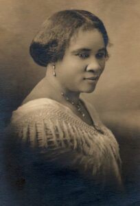 madam c.j. walker. first female millionaire