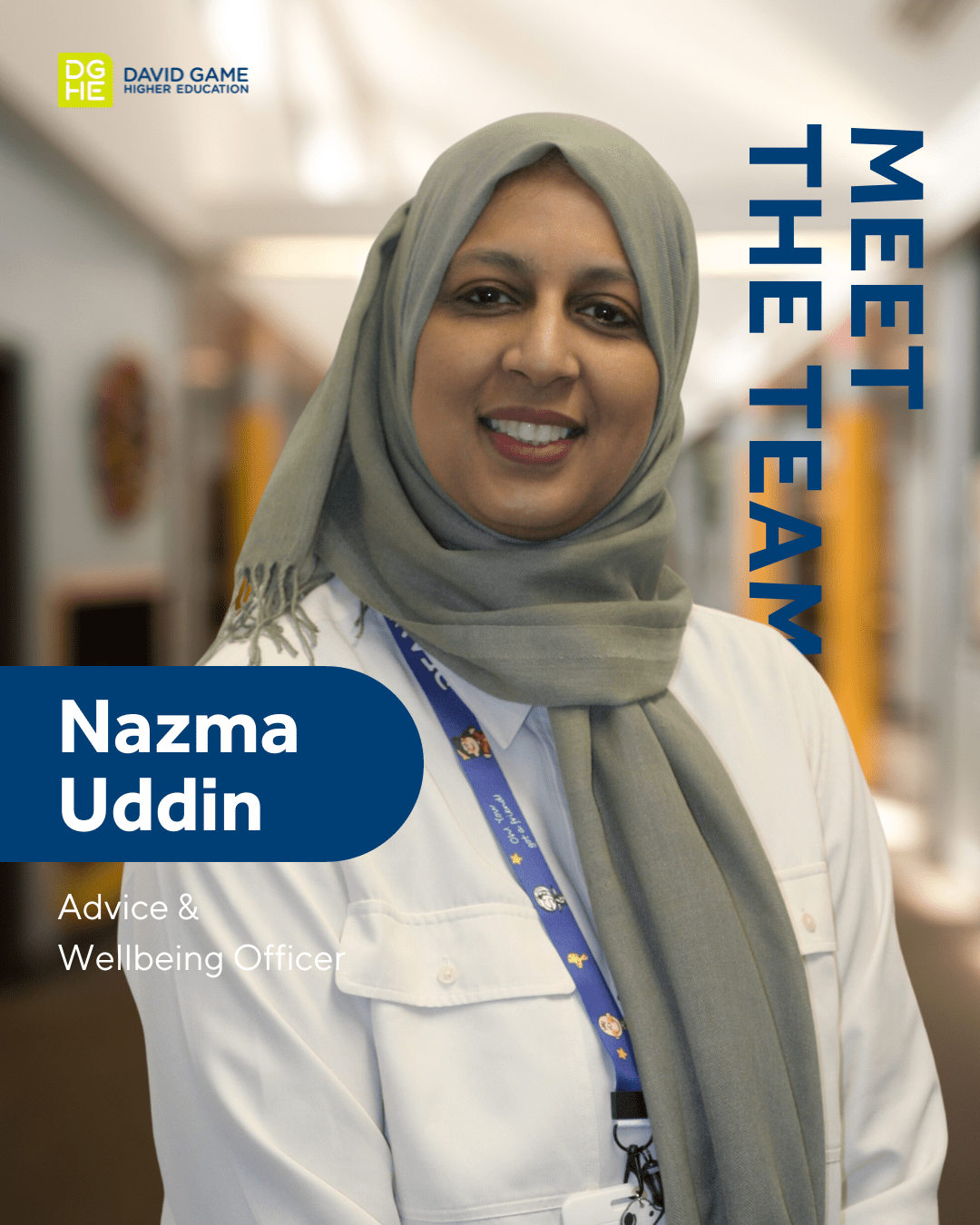 Welcoming Nazma Uddin to the DGHE Family