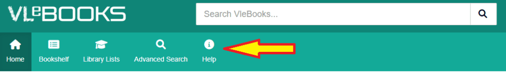 use this to go to the vle , virtual learning education site to access a library of books and you can click help if you need it