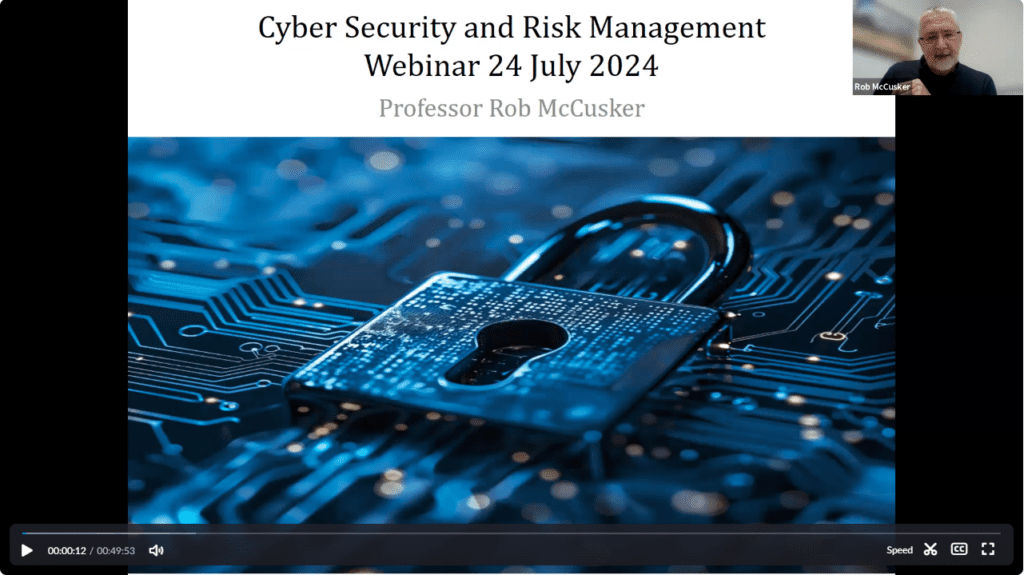 cyber security and risk management webinar